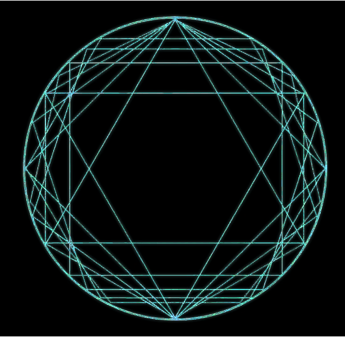Geometric divergence construction inside a circle