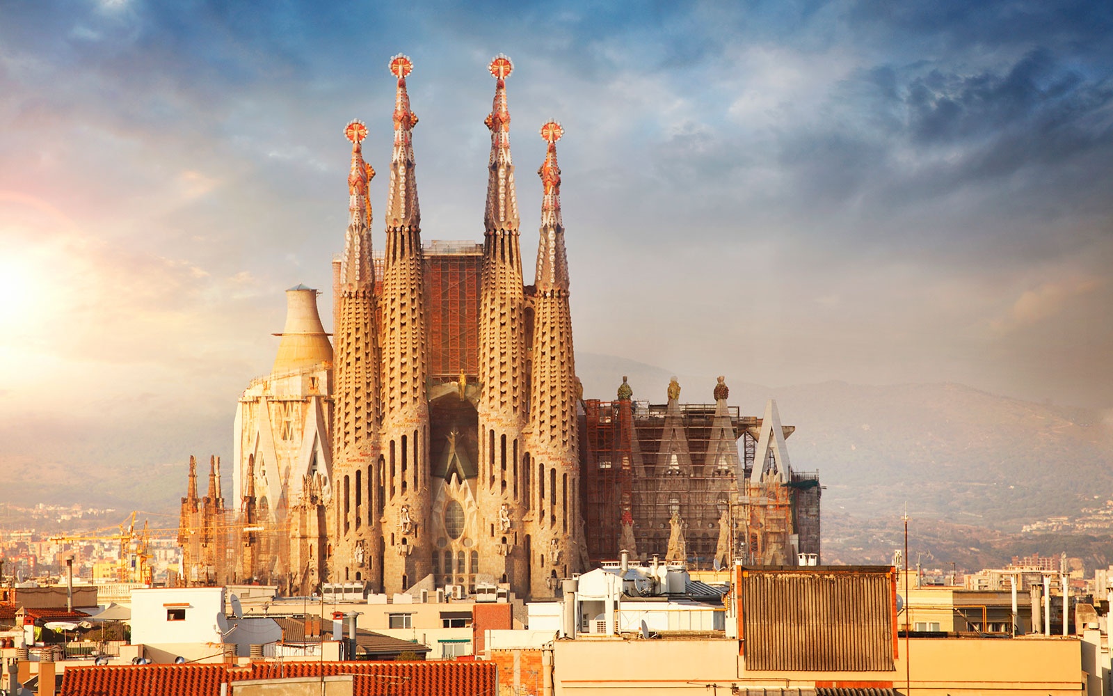 Sagrada Familia towers by Antoni Gaudi