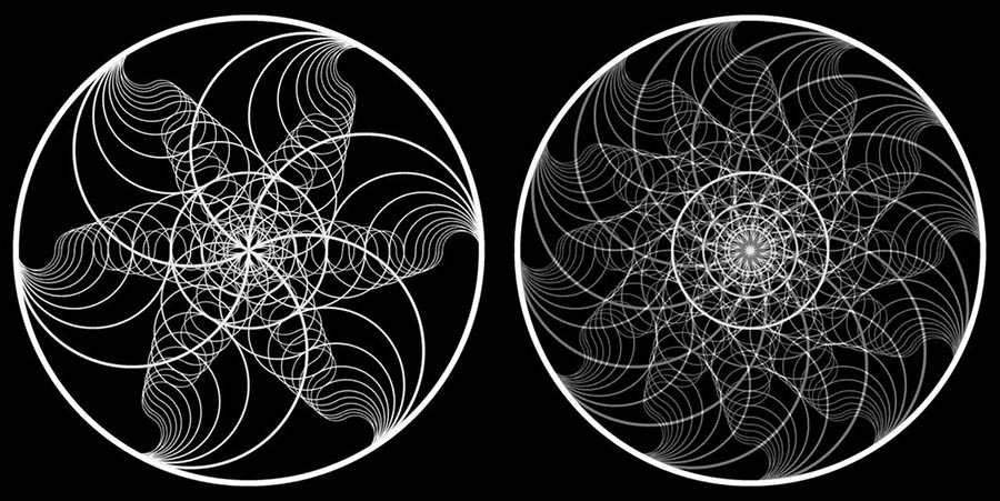 Harmonic Spiral Geometry - Nested Mandalas