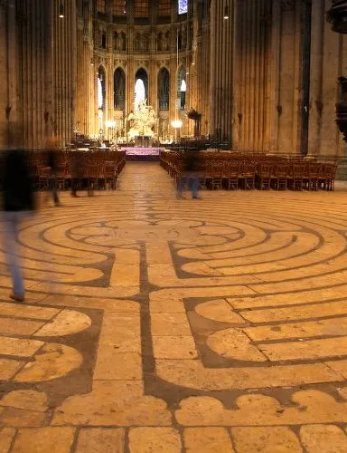 Chartres Cathedral labyrinth in the nave